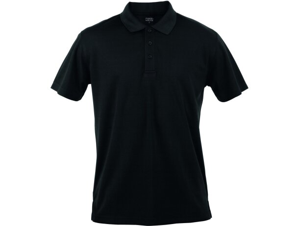 Polo Tecnic Plus de manga corta tejido técnico unisex 180 gr negro