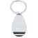 Llavero abridor Myren metal plateado grabable Plateado
