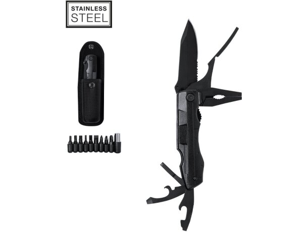 Navaja multiusos Eliana con 10 funciones en acero inoxidable detalle 1