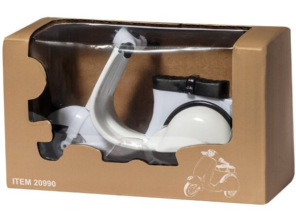 Maqueta Vespak metal blanca decorativa escritorio detalle 4