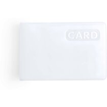 Tarjetero de plástico sencillo personalizado blanco Tarjetero de plástico sencillo personalizado blanco