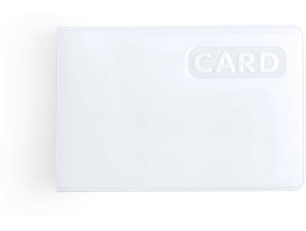 Tarjetero de plástico sencillo personalizado blanco Tarjetero de plástico sencillo personalizado blanco