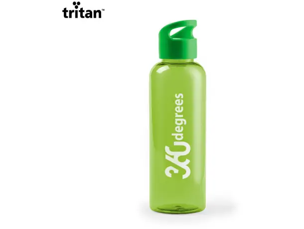 Bidón Pruler tritán 530 ml translúcido libre de BPA azul