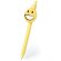 Bolígrafo amarillo con emoticono