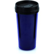 Vaso térmico de plástico con tapa de color personalizado azul Vaso térmico de plástico con tapa de color personalizado azul