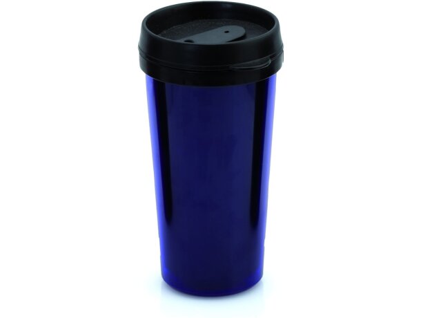Vaso térmico de plástico con tapa de color Vaso térmico de plástico con tapa de color