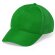 Gorra de poliester de 5 paneles verde