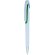 Bolígrafo Klinch de plástico con pulsador a color publicitario verde