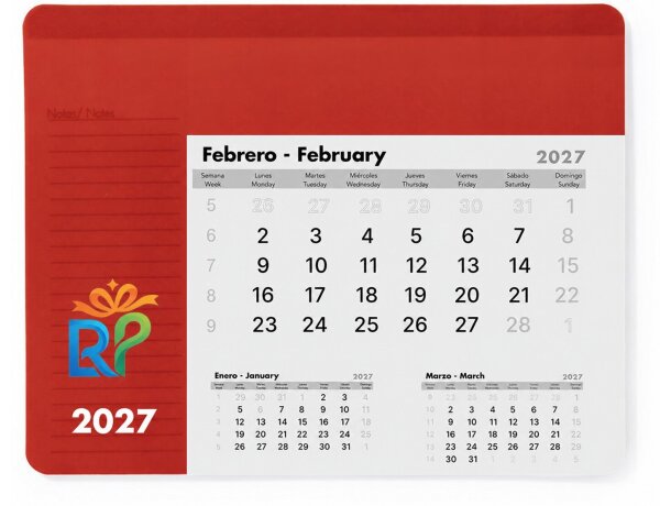 Alfombrilla calendario Rendux con impresión sobre superficie PVC detalle 6