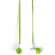 Auriculares ideales para deporte verde con logo