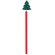 Lápiz de madera navideño Verde