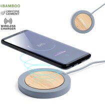 Cargador inalámbrico con detalles en extracto de piedra Fekson