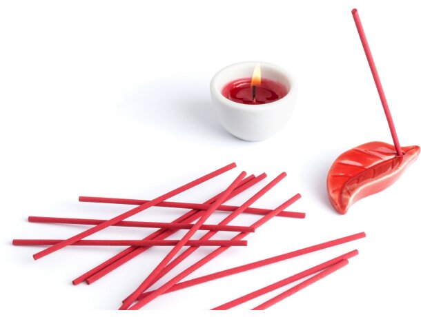 Set de velas e incienso 3 aromas personalizado Set de velas e incienso 3 aromas personalizado