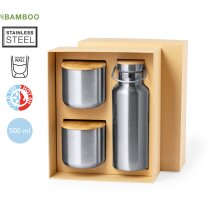 Termos Dickinson personalizados acero inoxidable bambú (500 ml)