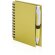 Libreta con 50 hojas y mini bolígrafo amarilla