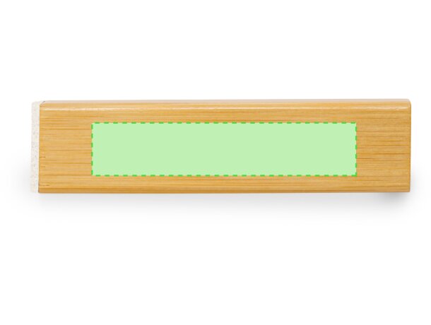 Batería externa personalizada 2200 mah bambú Godimer detalle 6