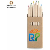 Lápiz corporativo de madera en estuche sostenible