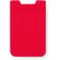 Funda de silicona multiusos para smartphone roja con logo