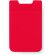 Funda de silicona multiusos para smartphone roja con logo