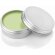 balsamo para los labios en caja de metal con tapon de rosca verde