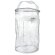 Neceser transparente con forma de cilindro