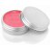 balsamo para los labios en caja de metal con tapon de rosca rojo