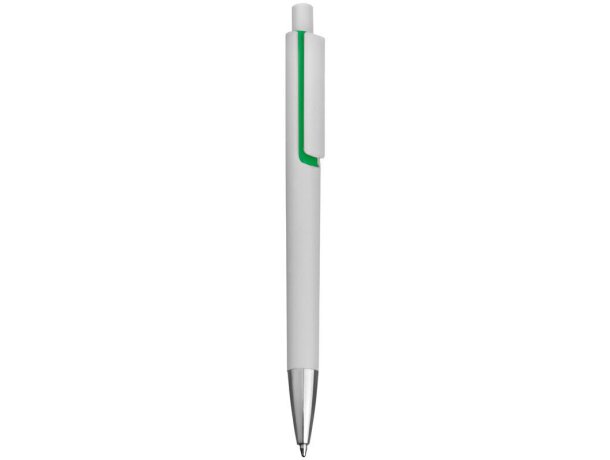 Bolígrafo de plástico con aplicaciones coloridas barato