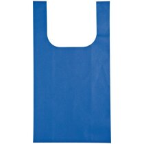 Bolsa de la compra plana y plegable azul Bolsa de la compra plana y plegable azul