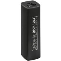 Powerbank de Plástico con 2.200 Mah negro Powerbank de Plástico con 2.200 Mah negro