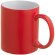 Taza de cerámica cónica cambia color para sublimación personalizada roja