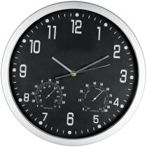 Reloj de pared redondo con esfera de color negra personalizado