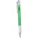 Bolígrafo de plástico en mate con caucho blanco verde