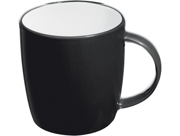 Taza de cerámica uniforme de colores negra economica
