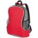 Mochila con compartimentos laterales de red roja grabada