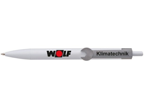 Bolígrafo de plástico con clip de formas personalizado