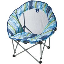 Silla de playa forma redonda azul Silla de playa forma redonda azul