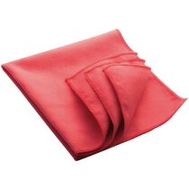 Gamuza de microfibra 32x32 cm personalizada roja Gamuza de microfibra 32x32 cm personalizada roja