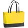 Bolsa de la compra de colores combinados personalizada amarilla