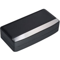 conjunto de escritura con roller y bolígrafo Ferraghini personalizado negro conjunto de escritura con roller y bolígrafo Ferraghini personalizado negro