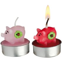 Juego de velas con dois cerditos de la suerte personalizado Juego de velas con dois cerditos de la suerte personalizado