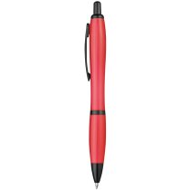 Bolígrafo con acabados en negro personalizado rojo