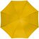 Paraguas automático con mango recto de madera personalizado amarillo
