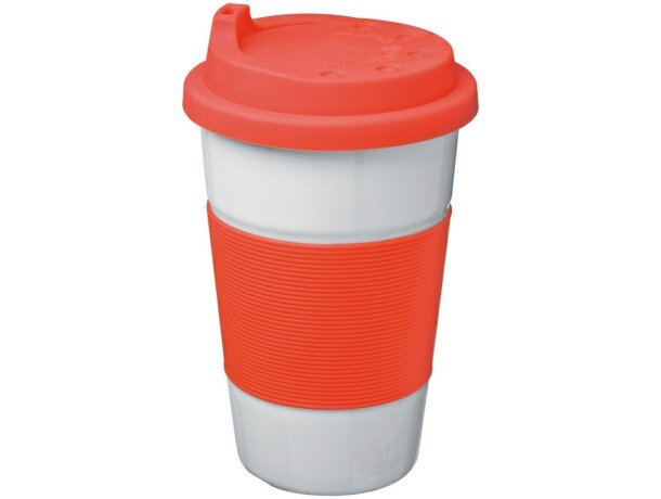 Taza de cerámica con tapas de colores roja Taza de cerámica con tapas de colores roja