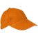 Gorra de colores con diseño béisbol naranja