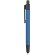 Bolígrafo en aluminio brillante con touch azul