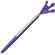 Bolígrafo con forma de mano flexible lila