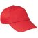 Gorra clásica de algodón unisex roja