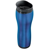 Taza termo de acero de colores metalizados barata azul Taza termo de acero de colores metalizados barata azul