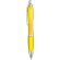 Bolígrafo clásico de cuerpo traslúcido amarillo barato