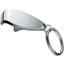Llavero abrebotellas de plástico personalizado plata Llavero abrebotellas de plástico personalizado plata